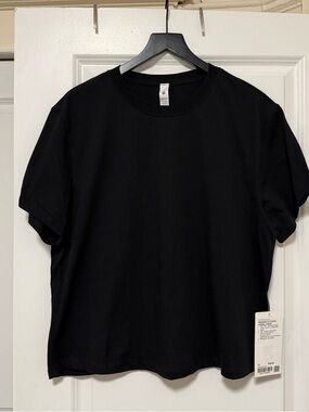 Lululemon Relaxed-Fit Cotton Jersey T-Shirt - Black - Size 10